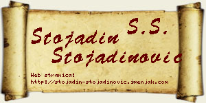 Stojadin Stojadinović vizit kartica